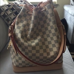 Louis Vuitton Noe Damien Handbag with matching wallet